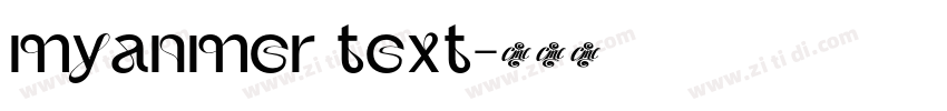 myanmer text字体转换